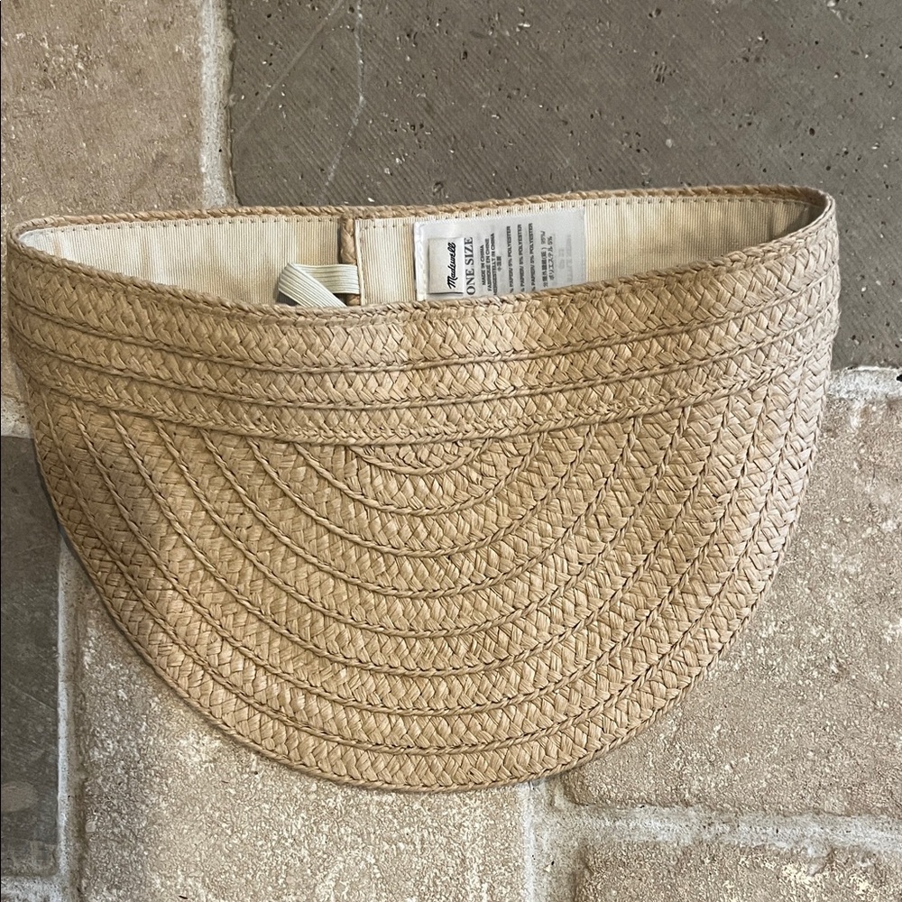 Madewell Packable Braided Straw Visor - Picture 3 of 5